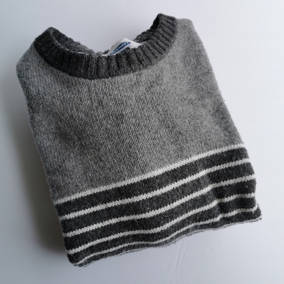 Knit Crewneck Sweater Large Striped - Picture 7 of 7
